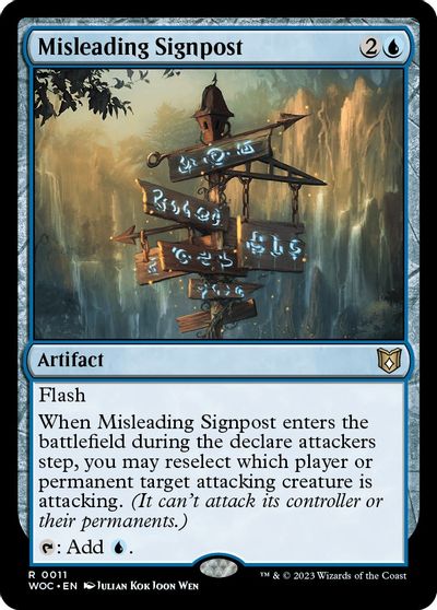 Misleading Signpost card art