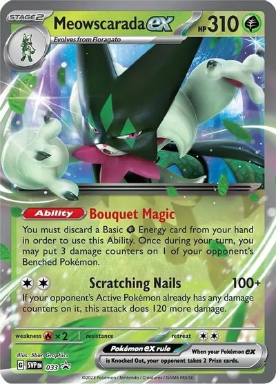 Meowscarada ex - 033 card art