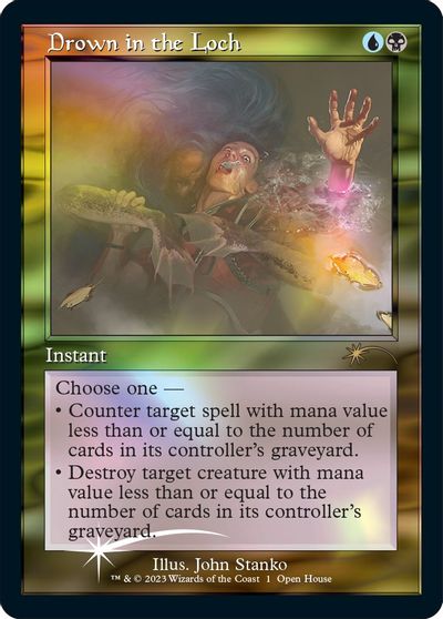 Drown in the Loch (Retro Frame) card art