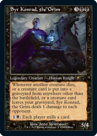 Syr Konrad, the Grim (Retro Frame) card art