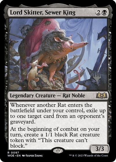 Lord Skitter, Sewer King card art