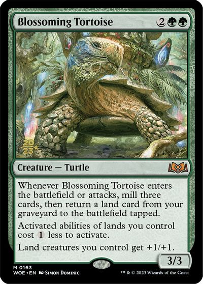 Blossoming Tortoise card art