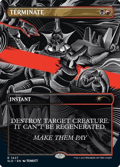 Terminate card art