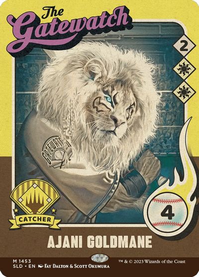 Ajani Goldmane (1453) card art