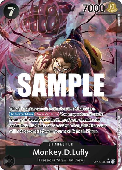 Monkey.D.Luffy (090) (Alternate Art) card art