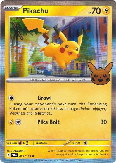 Pikachu card art