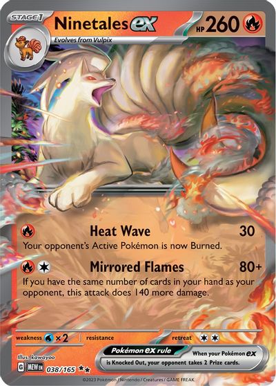 Ninetales ex - 038/165 card art