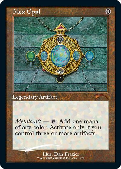 Mox Opal (Retro Frame) (Foil Etched) card art