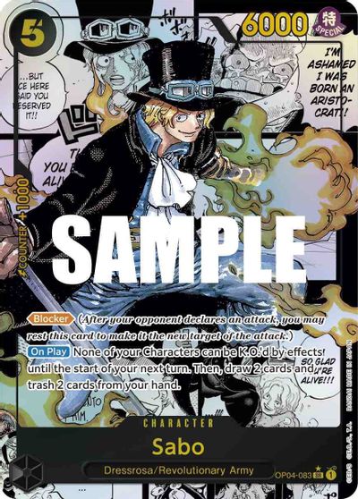 Sabo (Alternate Art) (Manga) card art