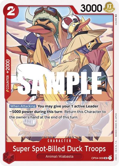 Super Spot-Billed Duck Troops card art