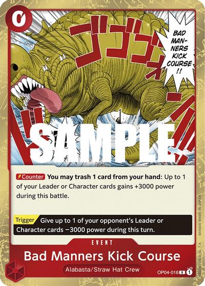 Bad Manners Kick Course card art