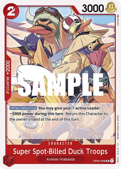 Super Spot-Billed Duck Troops card art