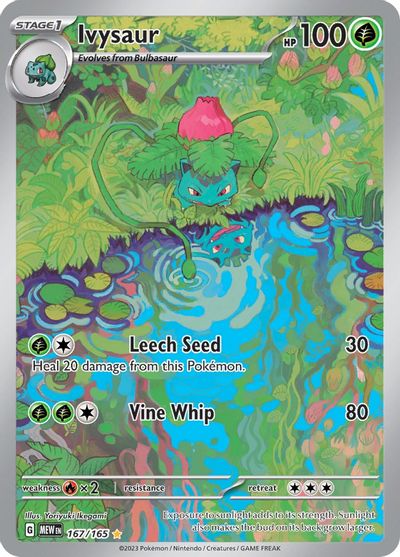 Ivysaur - 167/165 card art