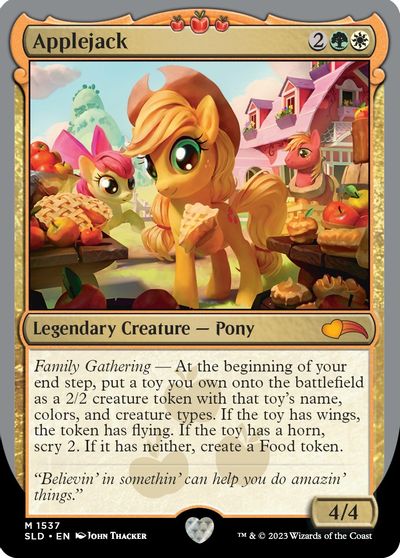 Applejack card art