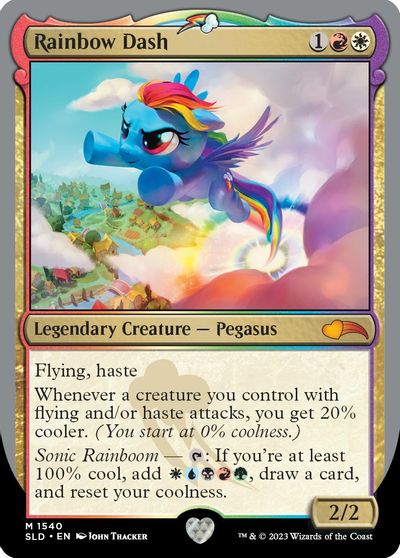 Rainbow Dash card art