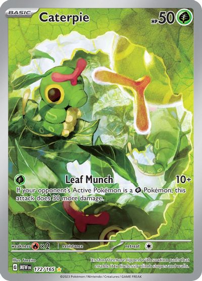 Caterpie - 172/165 card art