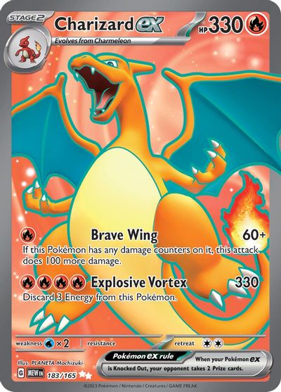 Charizard ex - 183/165 card art