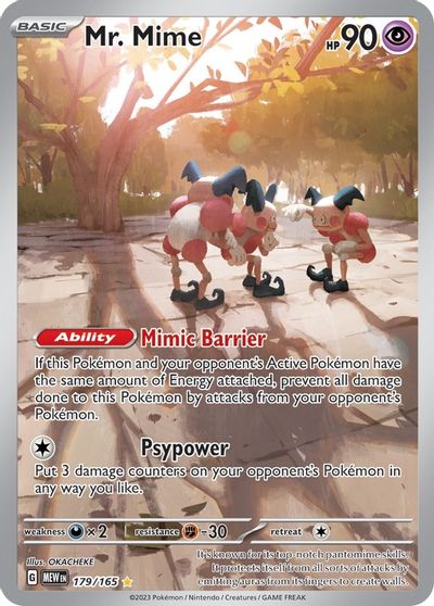 Mr. Mime - 179/165 card art