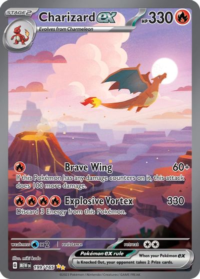 Charizard ex - 199/165 card art