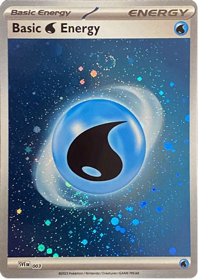 Basic Water Energy (Cosmos Holo) card art