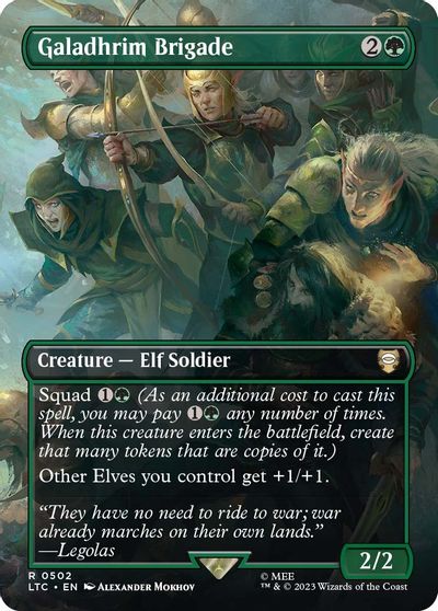 Galadhrim Brigade (Borderless) card art
