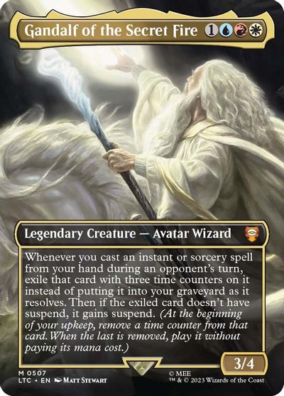 Gandalf of the Secret Fire (Borderless) card art