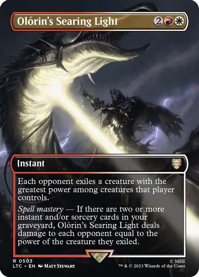 Olorin's Searing Light (Borderless) card art