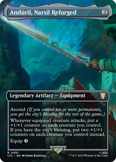 Anduril, Narsil Reforged (Borderless) card art