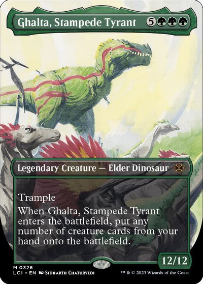 Ghalta, Stampede Tyrant (Borderless) card art