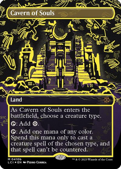 Cavern of Souls (Neon Yellow) card art