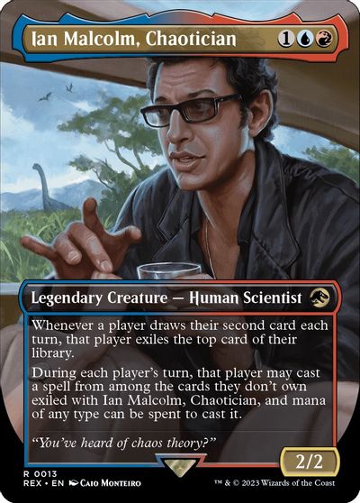 Ian Malcolm, Chaotician (Borderless) card art