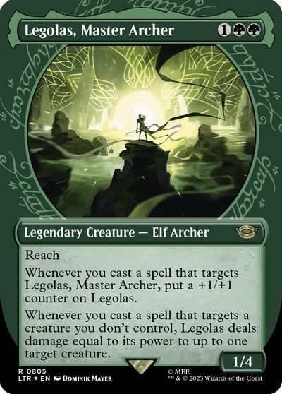 Legolas, Master Archer (Showcase) (Surge Foil) card art