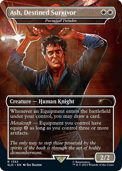 Ash, Destined Survivor - Puresteel Paladin card art