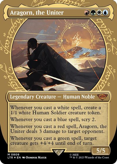 Aragorn, the Uniter (Showcase) (Surge Foil) card art