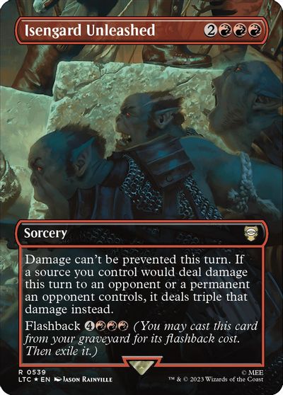 Isengard Unleashed (Borderless) (Surge Foil) card art
