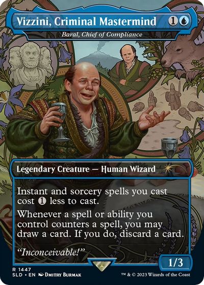 Vizzini, Criminal Mastermind - Baral, Chief of Compliance card art