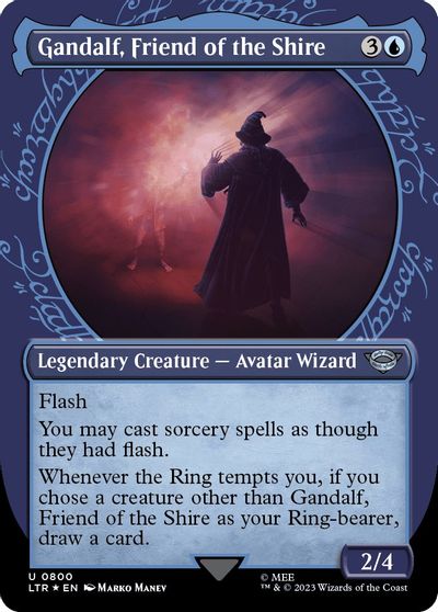 Gandalf, Friend of the Shire (Showcase) (Surge Foil) card art