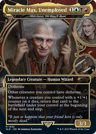 Miracle Max, Unemployed - Marchesa, the Black Rose card art