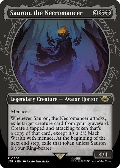Sauron, the Necromancer (Showcase) (Surge Foil) card art