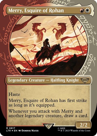Merry, Esquire of Rohan (Showcase) (Surge Foil) card art