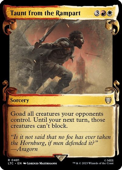 Taunt from the Rampart (Showcase Scrolls) card art
