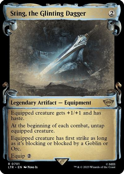 Sting, the Glinting Dagger (Showcase Scrolls) card art