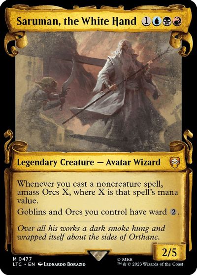 Saruman, the White Hand (Showcase Scrolls) card art