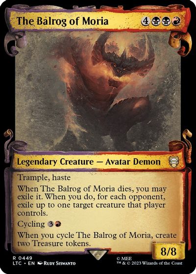 The Balrog of Moria (Showcase Scrolls) card art