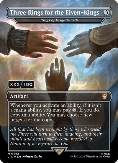 Three Rings for the Elven-Kings - Rings of Brighthearth (Serial Numbered) card art