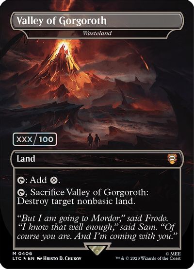 Valley of Gorgoroth - Wasteland (Serial Numbered) card art