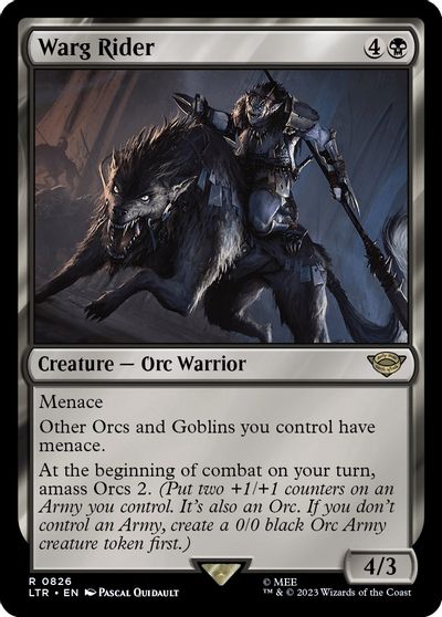 Warg Rider card art