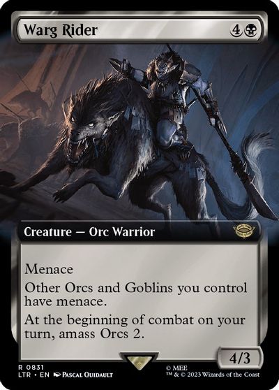 Warg Rider (Extended Art) card art