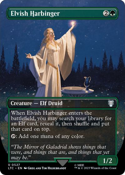Elvish Harbinger (Borderless) card art