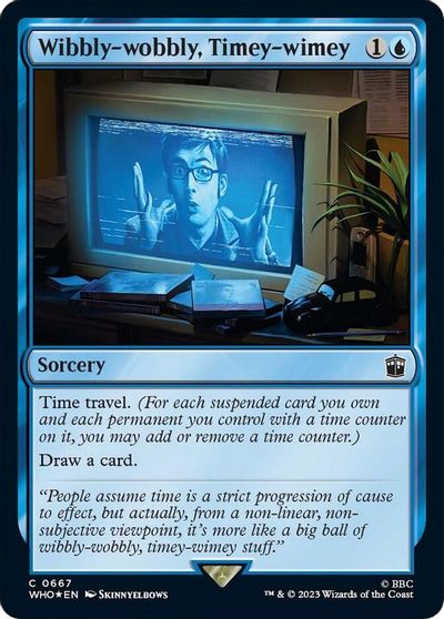 Wibbly-wobbly, Timey-wimey (Surge Foil) card art